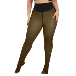 Woman Thermal Tights Sexy Translucent Fleece Leggings Pantyhose Slim Winter Warm Thick Velvet Stockings Female Streetwear Pant