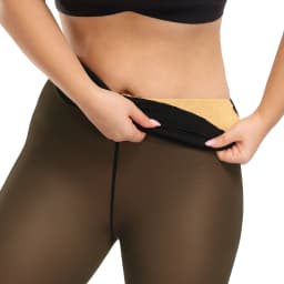 Woman Thermal Tights Sexy Translucent Fleece Leggings Pantyhose Slim Winter Warm Thick Velvet Stockings Female Streetwear Pant