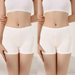 Black Modal No-Hem Safety Pants Thin Women's Base Layer Shorts Summer Casual Mid-Waist Short Pants Three-acetate Fiber
