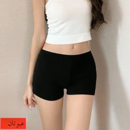 Black Modal No-Hem Safety Pants Thin Women's Base Layer Shorts Summer Casual Mid-Waist Short Pants Three-acetate Fiber