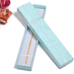 12PCS Elegant Bowknot Jewelry Box Earring Jewelry Necklace Storage Box Paper Organizer Storage Bronzing Jewelry Display Gift