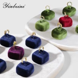 Yinbeini Velvet Jewelry Ring Earring Display Stand Counter Window Showcase Props For Boutique Retail Store TB011
