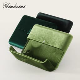 Yinbeini Velvet Large Necklace Pendant Display Box Premium Jewelry Storage Organizer Pendant Gift Packing Case H024