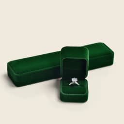 WoodTen Green Jewelry Ring Box Engagement Wedding Ring Box Birthday Jewerly Pendant Bracelet Necklace Display Gift Box Wholesale