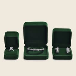 WoodTen Green Jewelry Ring Box Engagement Wedding Ring Box Birthday Jewerly Pendant Bracelet Necklace Display Gift Box Wholesale