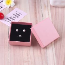 12pcs/ Lot Simple Box Earnail Rings Earrings Bracelet Necklace Gray Black Paper Jewellry Display Case Jewelry Organizer Boxes