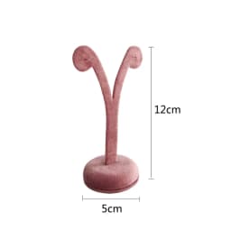 Jewelry Rack Display Pink Velvet Cloth Window Necklace RingJewelry Exhibitor Props High-End Display Props Free Combination