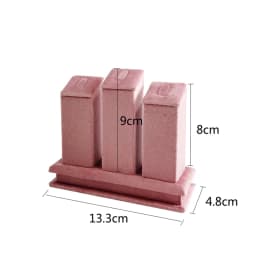 Jewelry Rack Display Pink Velvet Cloth Window Necklace RingJewelry Exhibitor Props High-End Display Props Free Combination