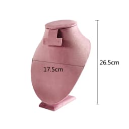 Jewelry Rack Display Pink Velvet Cloth Window Necklace RingJewelry Exhibitor Props High-End Display Props Free Combination
