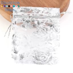 50pcs/Lot Colorful Drawstring Organza Bags Jewelry Packaging Bags Candy Wedding Party Bags Wholesale Gifts Pouches Wholesales