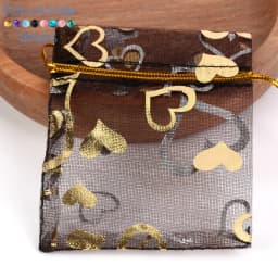 50pcs/Lot Colorful Drawstring Organza Bags Jewelry Packaging Bags Candy Wedding Party Bags Wholesale Gifts Pouches Wholesales