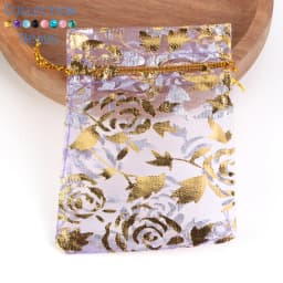 50pcs/Lot Colorful Drawstring Organza Bags Jewelry Packaging Bags Candy Wedding Party Bags Wholesale Gifts Pouches Wholesales