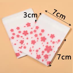 100pcs Plastic Packing Bags Flower Self-Adhesive Bags OPP Pouches for Jewelry Gifts Biscuits Candy Cookies Packaging