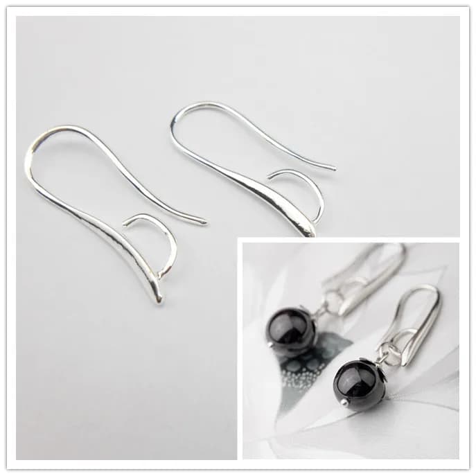 Free 10PC Batch Design 925 Silver Jewelry Accessories Hook Earrings Buckle Earrings for Crystal Beads Connection Accessories