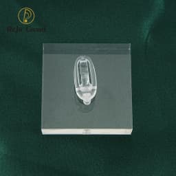Clear Polished Acrylic Square Jewelry Display Holder Stand for Nose Ring Clicker Hoop Earring Piercing
