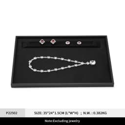 Oirlv Leather Jewelry Tray Rings Necklaces Jewelry Viewing Display Tray Earring Bracelet Jewelry Storage Tray Jewelry Organizer