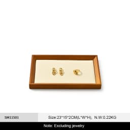 Oirlv Wooden Jewelry Organizer Tray Jewelry Ring Bracelet Necklace Viewing Tray Watch Jewelry Display Tray Jewelry Storage Plate