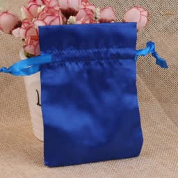10pcs/Lot 8x10cm10x15cm Soft Silk Satin Gift Bag Smooth Cloth Ring Bracelet Necklace Jewelry Storage Packing Drawstring Pouches