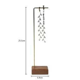 Wooden and metal necklace holders bracelet stand for jewelry chain holders earring organizer jewellery display case Hanging
