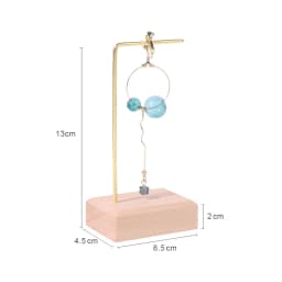 Wooden and metal necklace holders bracelet stand for jewelry chain holders earring organizer jewellery display case Hanging