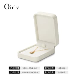 Oirlv Premium Blue Jewelry Box With Velvet Lining Packaging for Necklaces/rings/earrings, Organized for Families and Jewellers