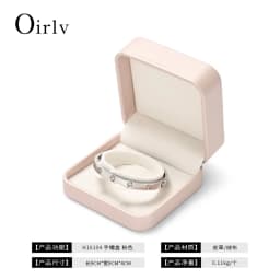 Oirlv Premium Blue Jewelry Box With Velvet Lining Packaging for Necklaces/rings/earrings, Organized for Families and Jewellers