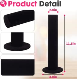 Stylish Vertical Jewelry Stand for Bracelets And Watches with Hair Band Holder T-Bar Rack Closet Organizer Tower