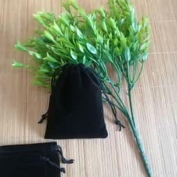 20Pcs/Lot Black Drawstrings Velvet Bags Gift Bags Jewellery Pouches Wedding Christmas Gift Bags Jewelry Packaging Bags