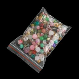 100Pcs/Lot Transparent Ziplock Plastic Bag for Jewelry Beads Bracelets Storage Small Business Packaging Supplies Accessories