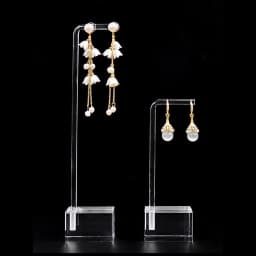 Acrylic Jewelry Display Rack, Jewellery and Earrings Display Stand Holder, Necklace Shooting Props Simple Storage Organizer Case