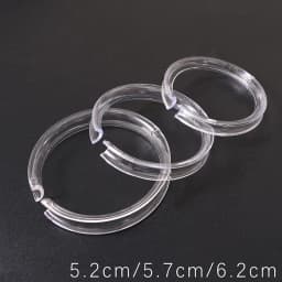 5.2/5.7/6.2CM 3/5/25pcs/bag Acrylic Bracelet Display Clear Transparent Stand Round Bracelet Rack Stand Display Women