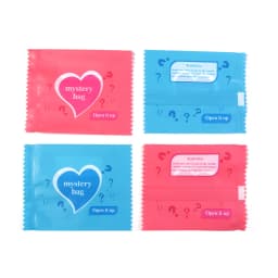 100-200pcs/lot Love Heart English Blind Bags New Empty Miniature Food Candy Toy Surprise Bag DIY Party Gift Packaging Bags
