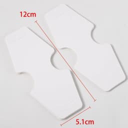 50pcs/lot 12x5cm Foldable Display Cards Necklace Bracelet Kraft Paper Card for DIY Jewelry Retail Cardboard Packaging Tags Label