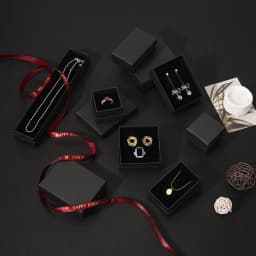 10Pcs 5x5cm 5x8cm 7x9cm 9x9cm Jewelry Kraft Paper Box Cardboard Case For Boutique Earrings Studs Rings Necklace Pendant Bracelet