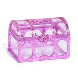 1pc Transparent Pirate Treasure Fashion Storage Box Organizer Earrings Crystal Jewelry Trinket Necklace Bracelet Jewelry Storage