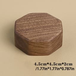 Wood Jewelry Display Stand Walnut Figure Doll Organizer, Handmade Mini Beech Figurines Blind Box Base Cosmetics Ring Holder