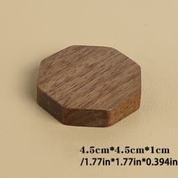 Wood Jewelry Display Stand Walnut Figure Doll Organizer, Handmade Mini Beech Figurines Blind Box Base Cosmetics Ring Holder