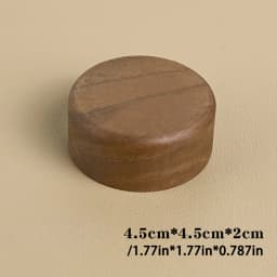 Wood Jewelry Display Stand Walnut Figure Doll Organizer, Handmade Mini Beech Figurines Blind Box Base Cosmetics Ring Holder