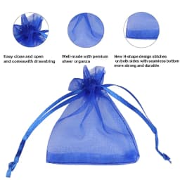 100pcs/lot 24 Colors Organza Jewelry Bags 7x9 9x12 10x15 13x18CM Drawstring Pouches For Wedding Candy Gift Bags Jewelry Packing