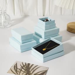 10Pcs Jewelry Paper Box 5x5cm 5x8cm 7x9cm 9x9cm Case Studs Rings Earrings Necklace Bracelet Bangle Pendant Brooch Gift Organizer