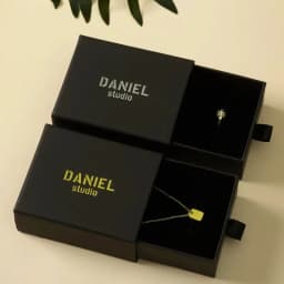 1PCS Free Custom Logo Paper Box Necklace Ring Box With Sponge Drawer Box Personalized Exquisite Jewelry Packaging Pack 8*8 10*10