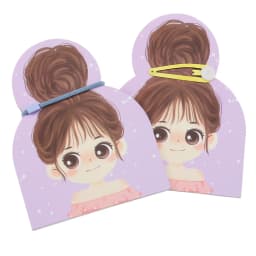 50pcs Cute Girl Cartoon Hair Clip Display Cards Hair Ties And Hair Accessories for Children Packaging Cards