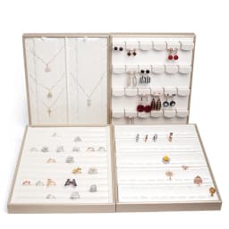 Vertical Jewellery Stand Jewelry Store Counter Jewelry Props Luxurious white PURing Earring Necklace Pendant Display Stand