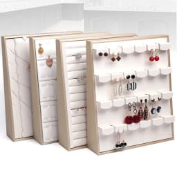Vertical Jewellery Stand Jewelry Store Counter Jewelry Props Luxurious white PURing Earring Necklace Pendant Display Stand