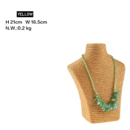 Design Necklace Hanger Top Sell Jewellery Display Bust Model Rack Hemp Rope Necklace Display Stand Holder Nice New High Quality