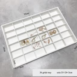 Black/White PU Leather Jewelry Pallet Necklace Tray for Storage Rings Bracelet Exhibition Jewelry Organizer Showcases