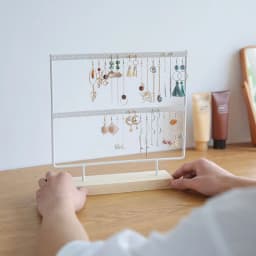 Jewellery Display Rack White/Black Metal Wooden 24/36/44/66/88/110/144 holes Stand for Earrings Jewelry Stud Earrings Holder