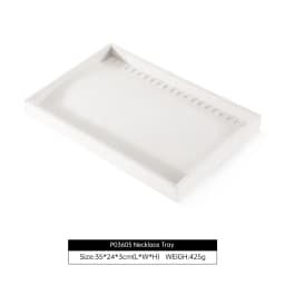 Yinbeini Velvet Ring Earring Bracelet Necklace Display Tray Table Top Stackable Drawer Storage Jewelry Organizer Tray P038