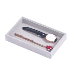 Velvet Glass Ring Earring Jewelry Display Organizer Box Storage Organizer Box Divider Soft Gray Velvet Ring Case Jewellery Tray