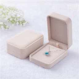 7x10cm Fashion Flocking Jewelry Box Necklace Organizers Storage Pendant Box Necklace Jewelry Packaging Box